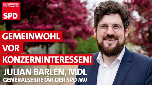 Julian Barlen Parchim Crivitz Klinik SPD